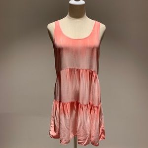 Tie Dye Beach Dress In Pink